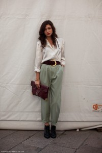 Carolines mode stockholm streetstyle large shirt large belt large pants