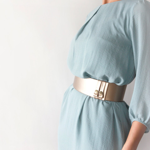 dress with belt on waist