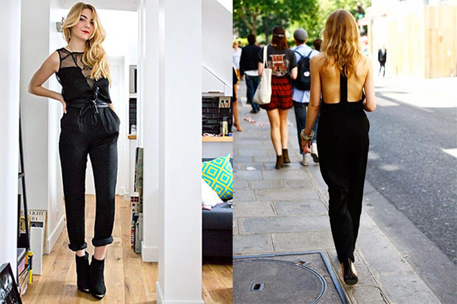 jumpsuit with flat shoes