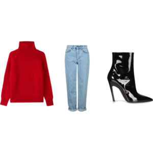 How to wear my red large sweater? - Personal Shopper Paris - Dress like