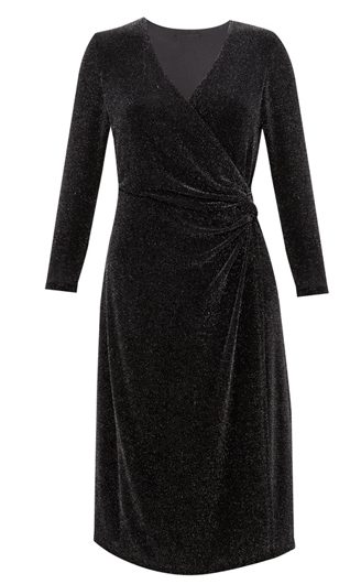 Black velvet dress