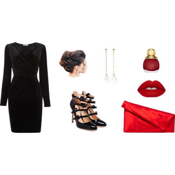 party accessories for black dress
