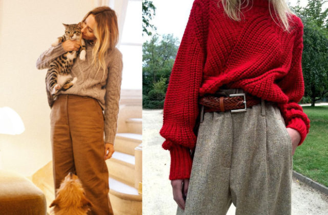 sausage Go out Inaccurate How to wear an oversized sweater? - Personal Shopper Paris - Dress like a  Parisian