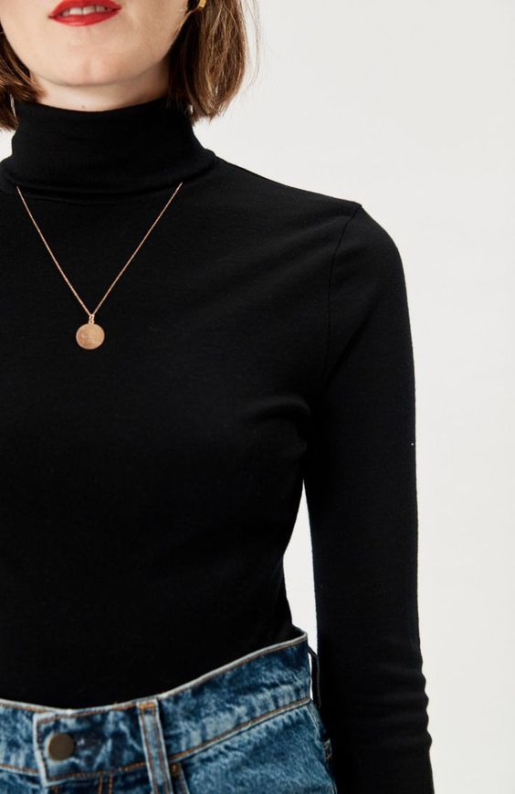 Thin turtleneck sale