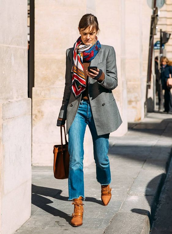 How Chic Parisians Wear Scarves