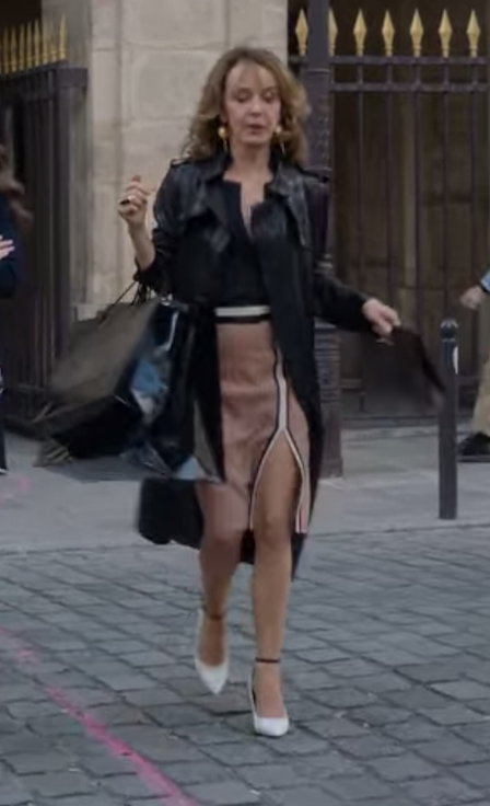 Emily in Paris: Season 1 Episode 4 Camille's Black Leather Dress