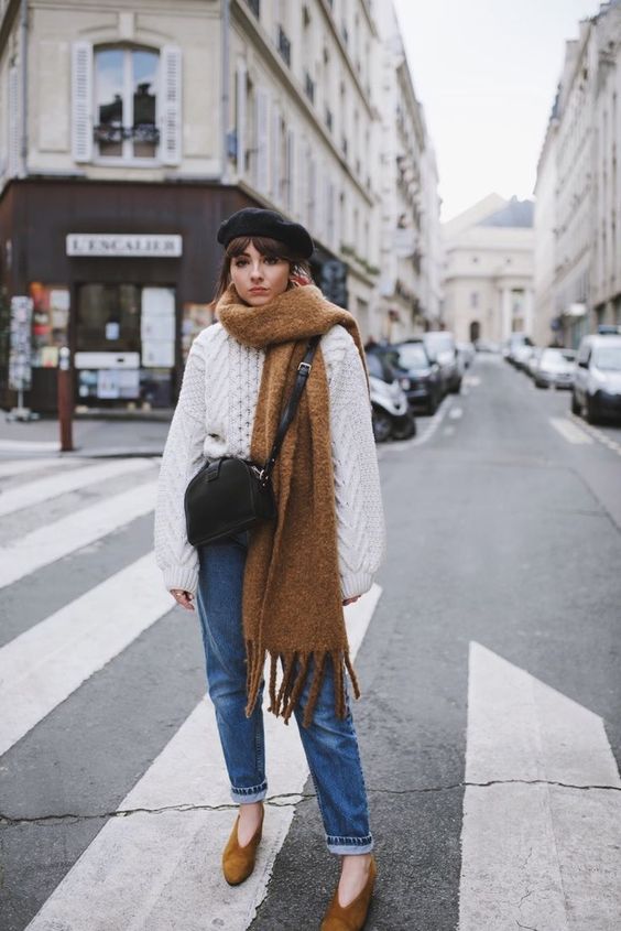 How Chic Parisians Wear Scarves