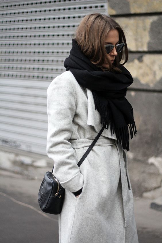 wool scarf outfit